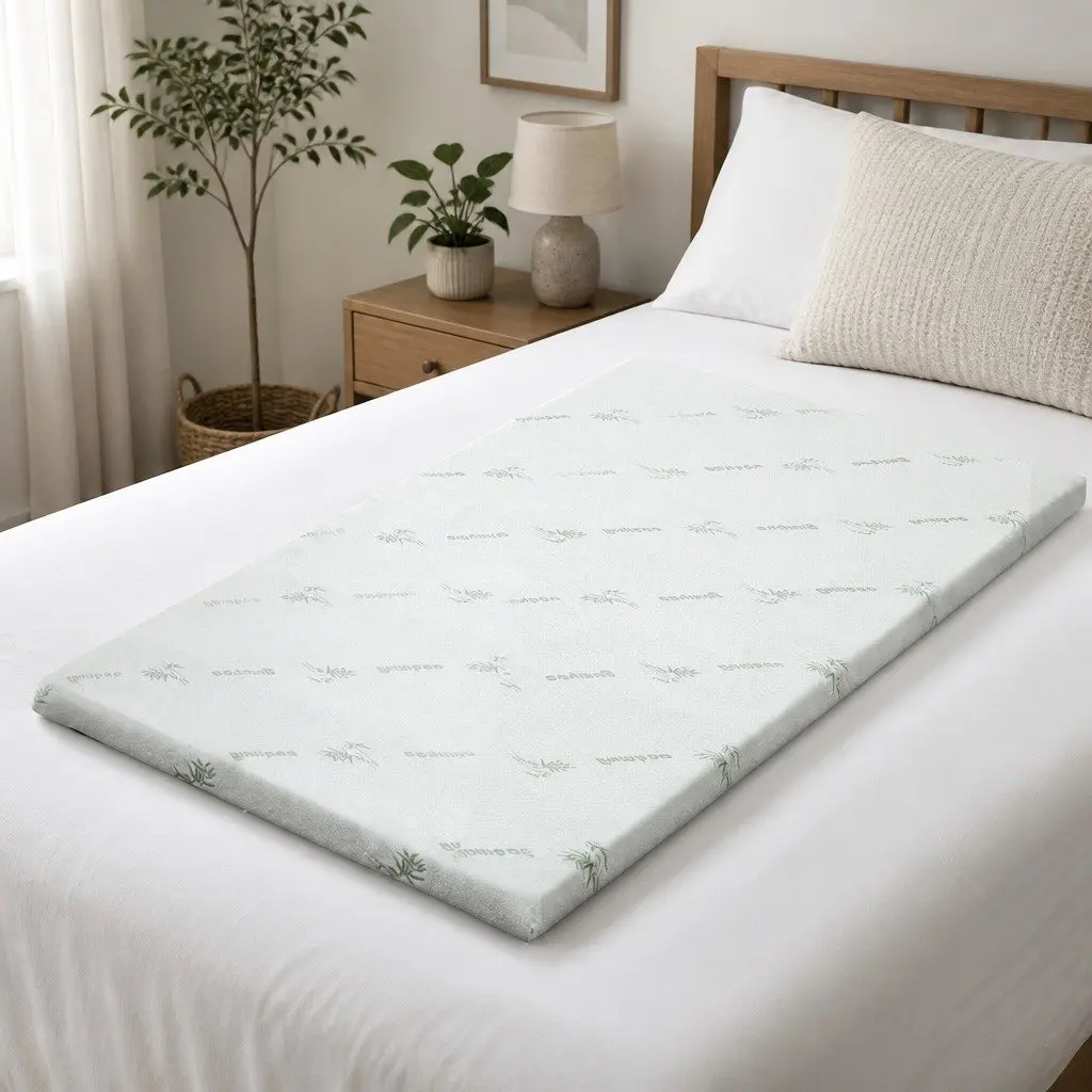 Memory Foam Mattress Topper Gel-Infused Cool 5cm Single Bed Pressure Relief