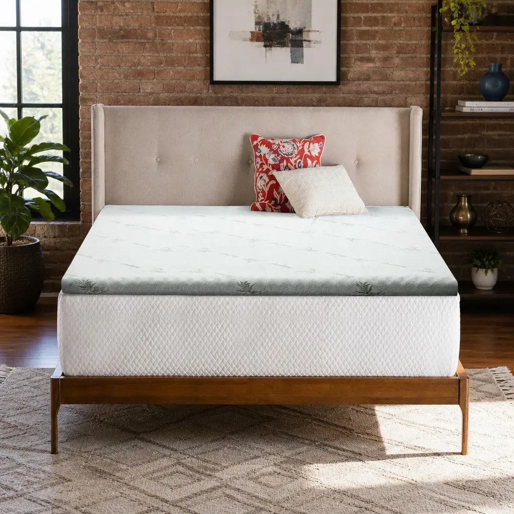 Memory Foam Mattress Topper Gel Infused Double Bed 8cm