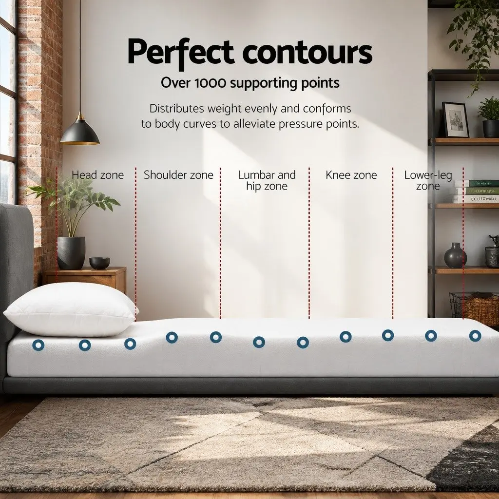 Memory Foam Mattress Topper Gel Infused Double Bed 8cm