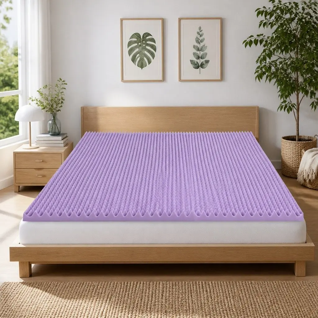 Lavender Infused 5cm Memory Foam Mattress Topper