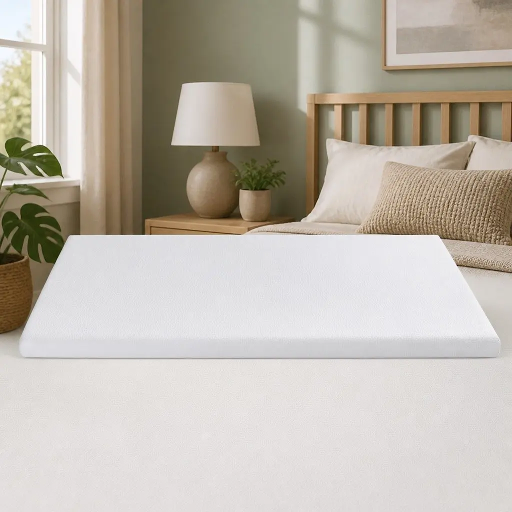 Memory Foam Mattress Topper 8cm Gel Infused Bamboo Cover King Bed