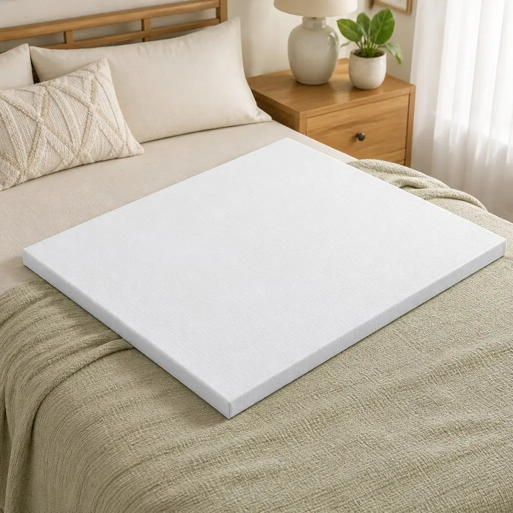 Memory Foam Mattress Topper 5cm Ventilated Gel Bamboo Cover Double Bed