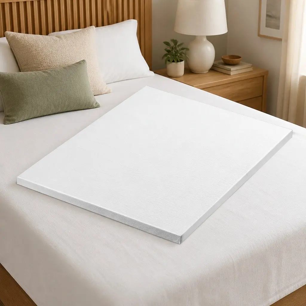 Memory Foam Mattress Topper Ventilated King Size 5cm Removable Cover