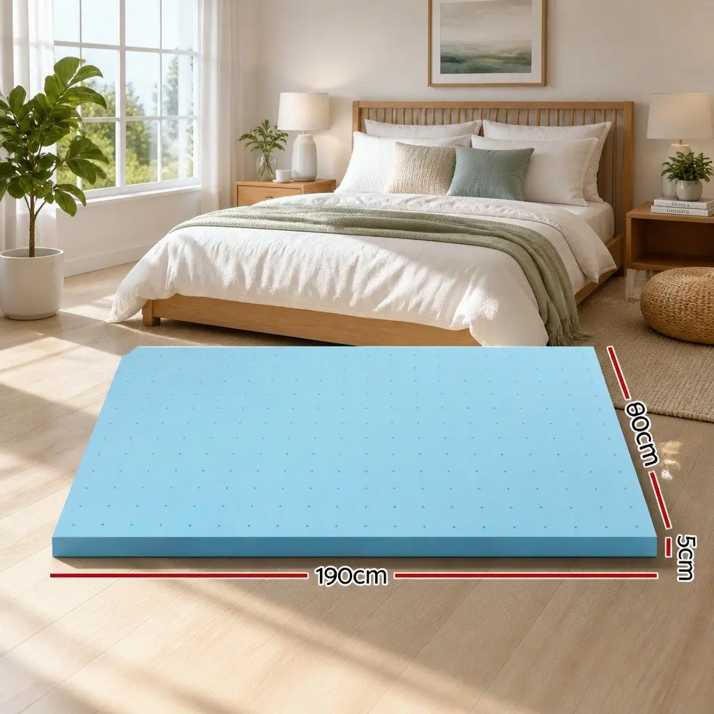 5cm Memory Foam Topper with Bamboo Cover