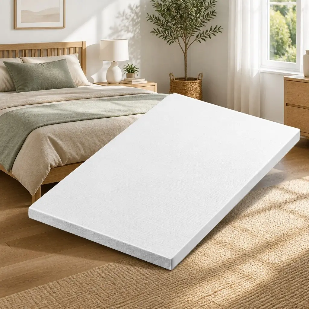 Memory Foam Mattress Topper 8cm King Single Ventilated Cool Gel Breathable