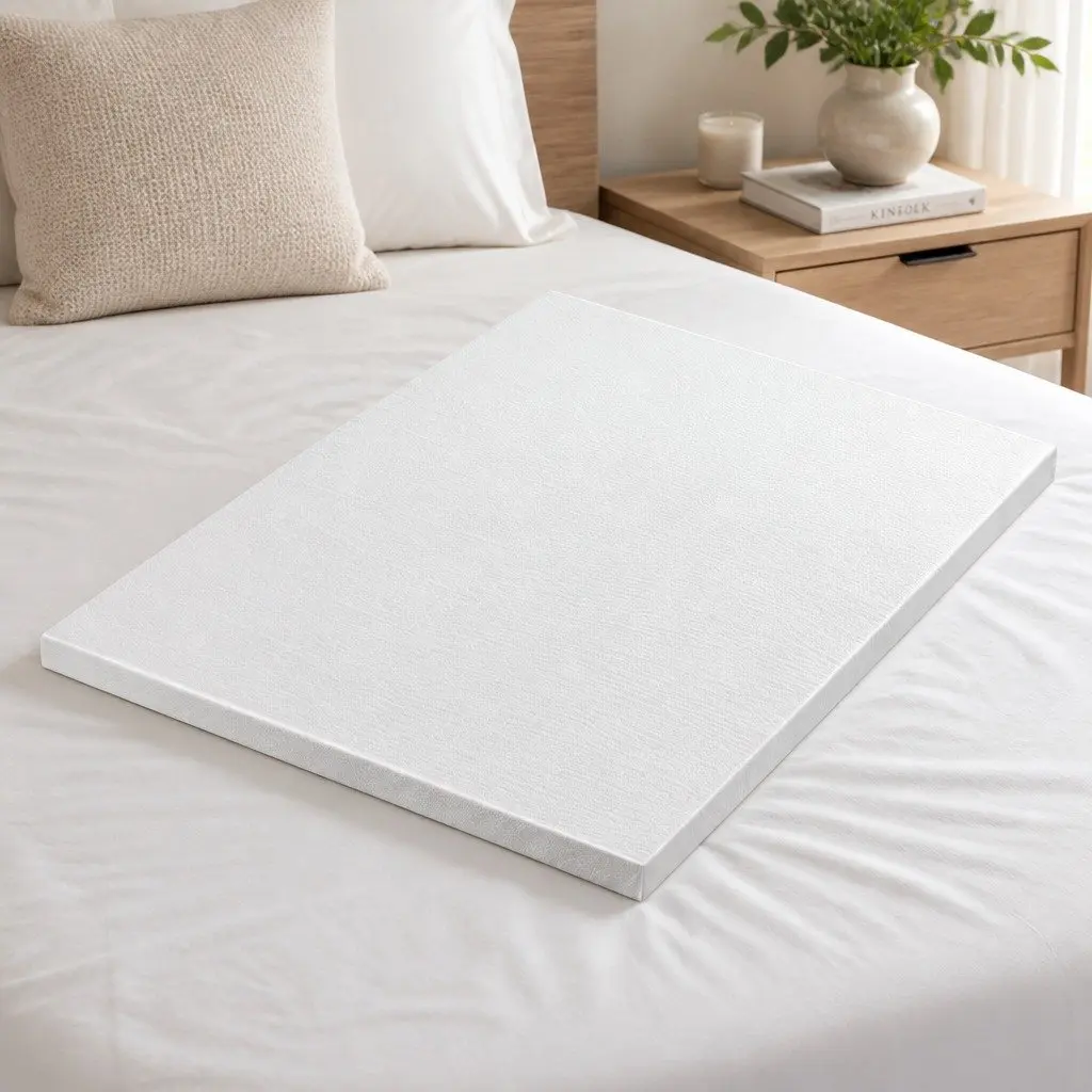 Memory Foam Mattress Topper Ventilated Bamboo Cover Queen Size 8cm
