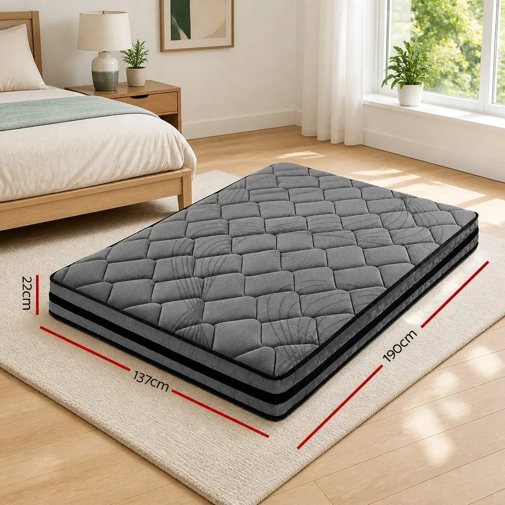 Double Mattress 22cm Pocket Spring Medium Firm Sleep Support