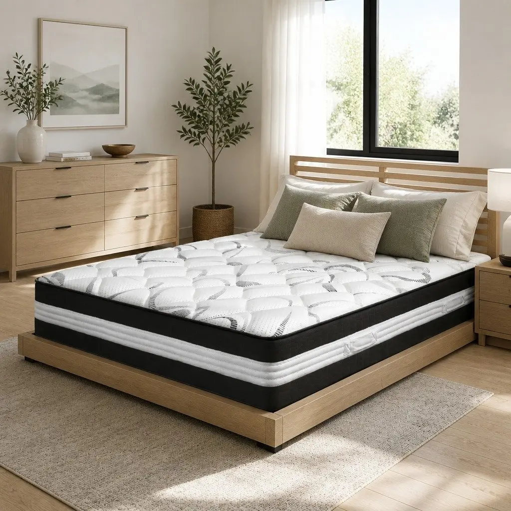 King Size Mattress Medium Firm 30cm Pocket Spring Sleep Support