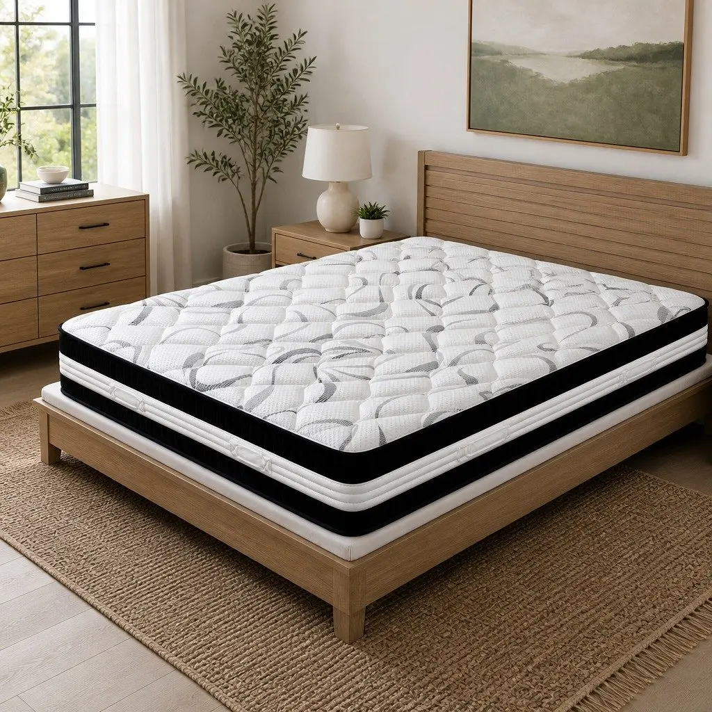 King Size Mattress Medium Firm 30cm Pocket Spring Sleep Support