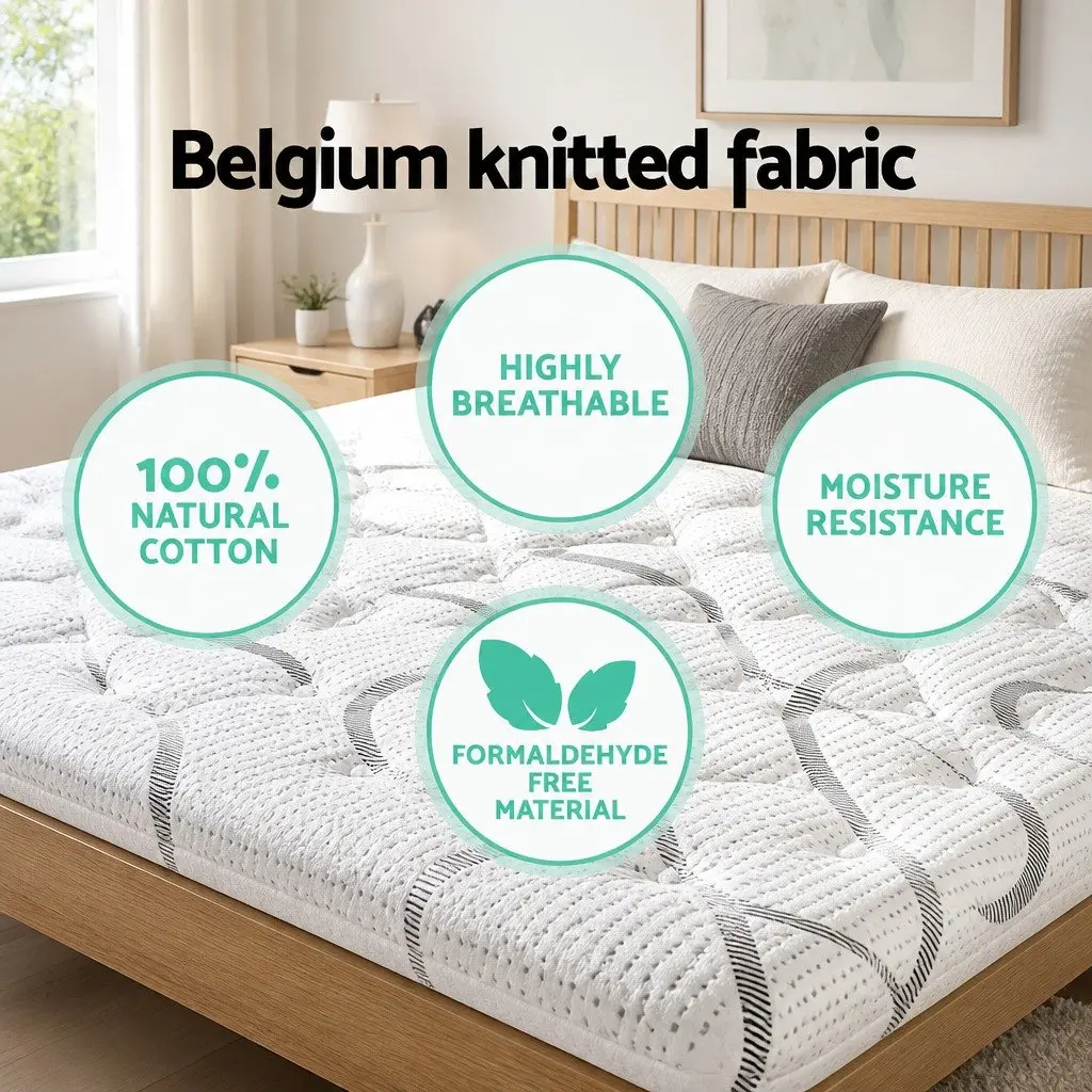 King Size Mattress Medium Firm 30cm Pocket Spring Sleep Support