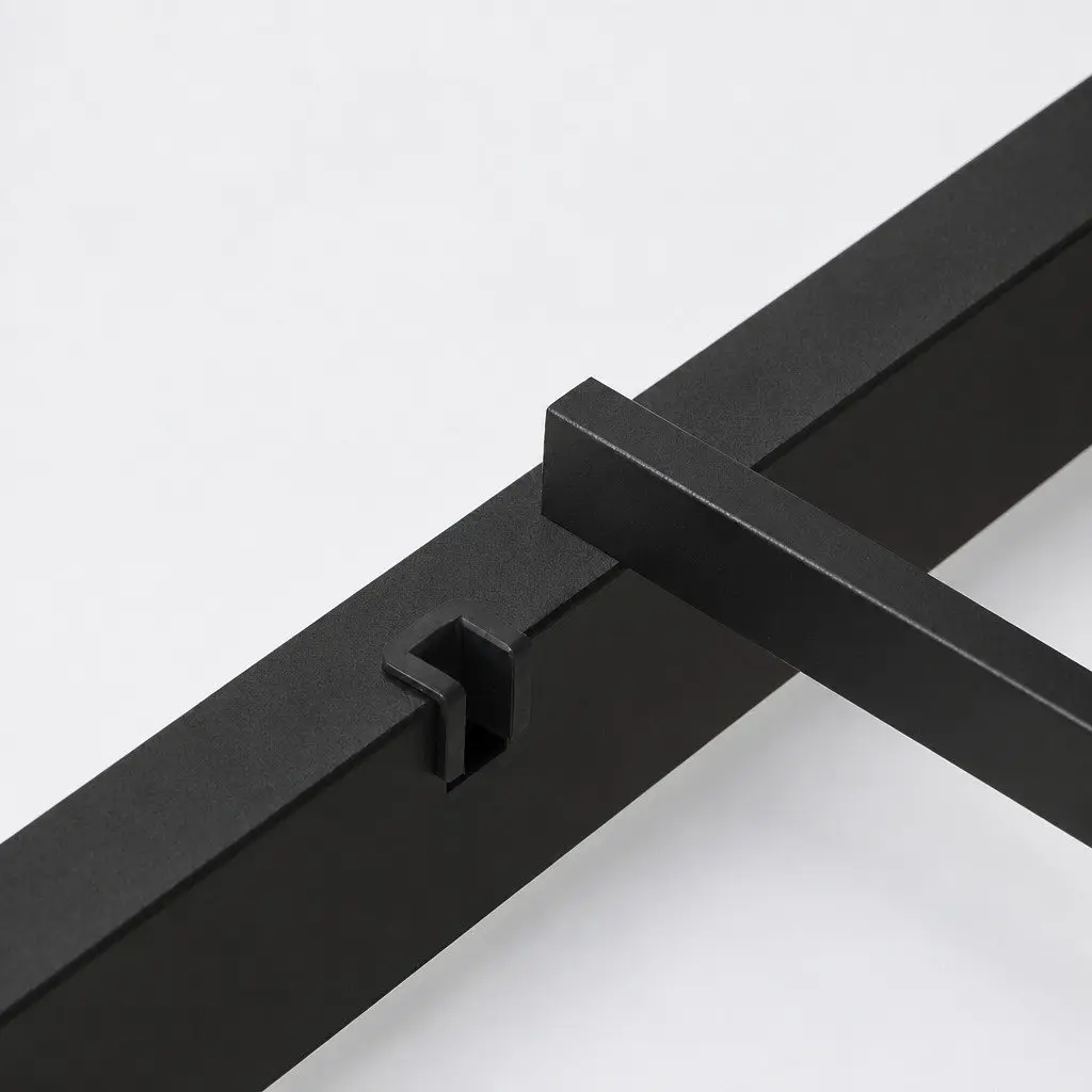 Metal Trundle Daybed Frame Single Size Industrial Style Bedroom Furniture Black