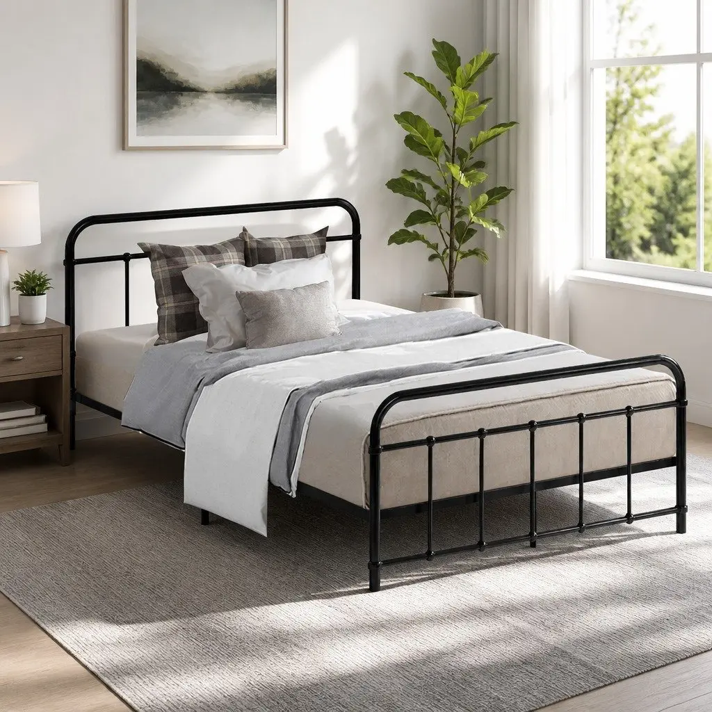 King Single Metal Bed Frame