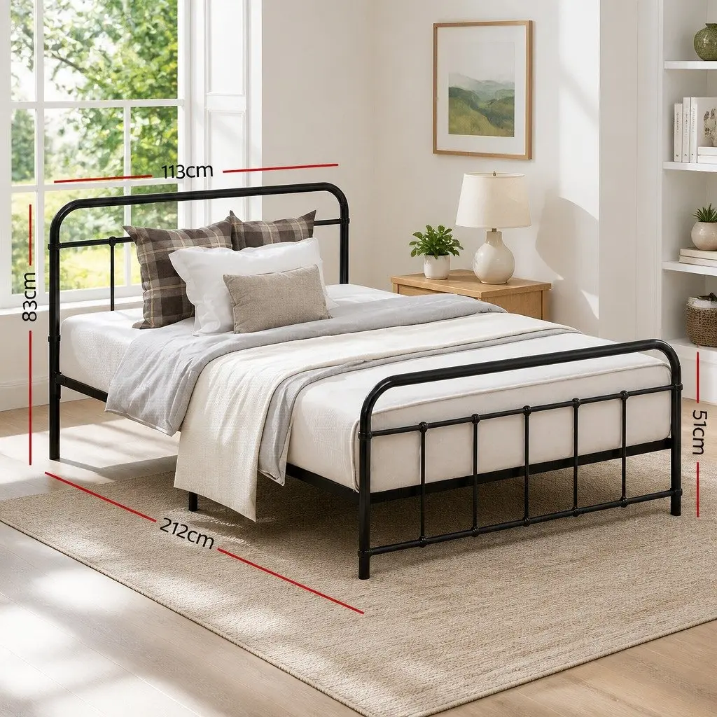 King Single Metal Bed Frame