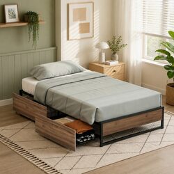 Your New Single Bed Frame with Functional Storage