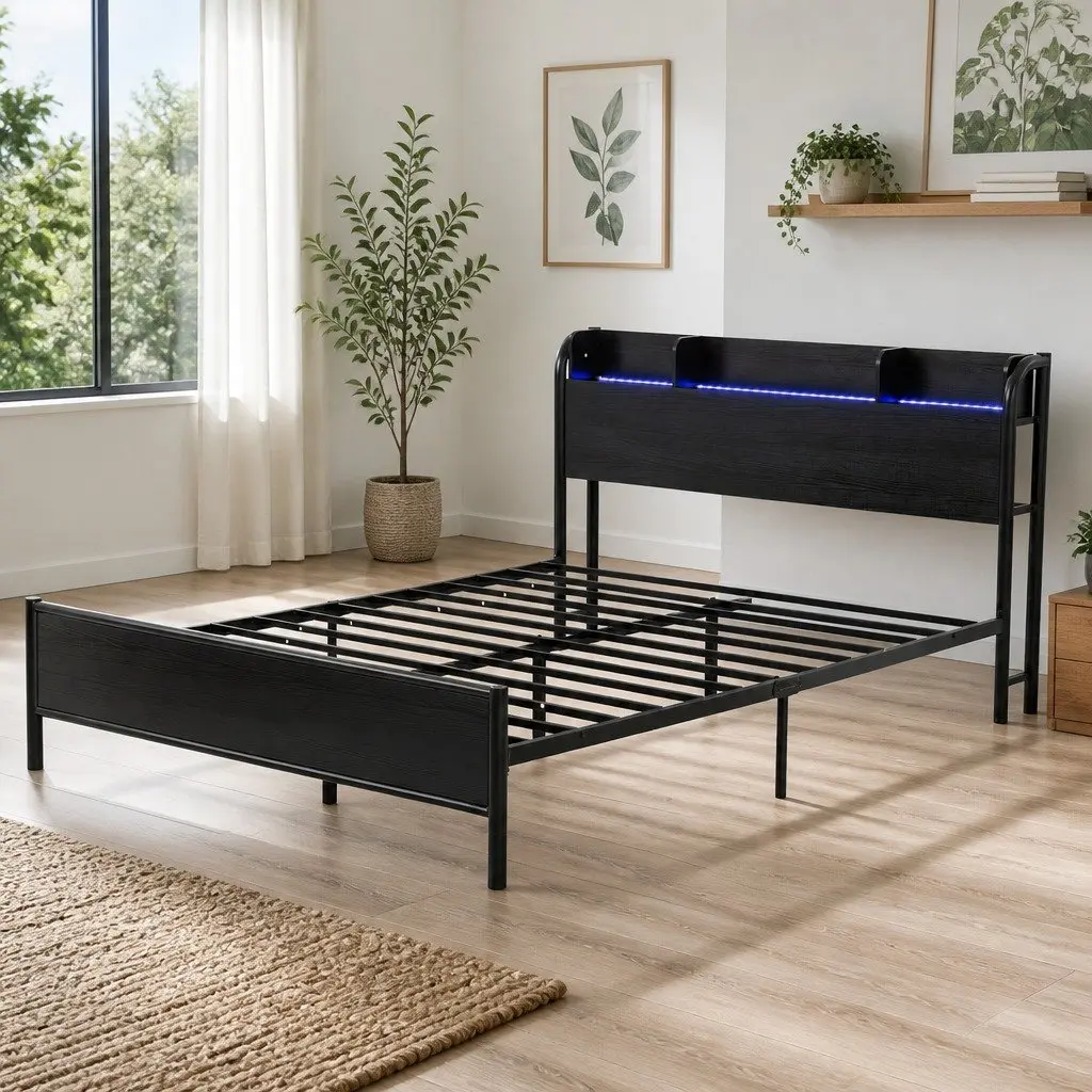 Queen Size Metal Bed Frame