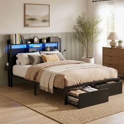Your New Double Bed Frame with LED Lights Awaits