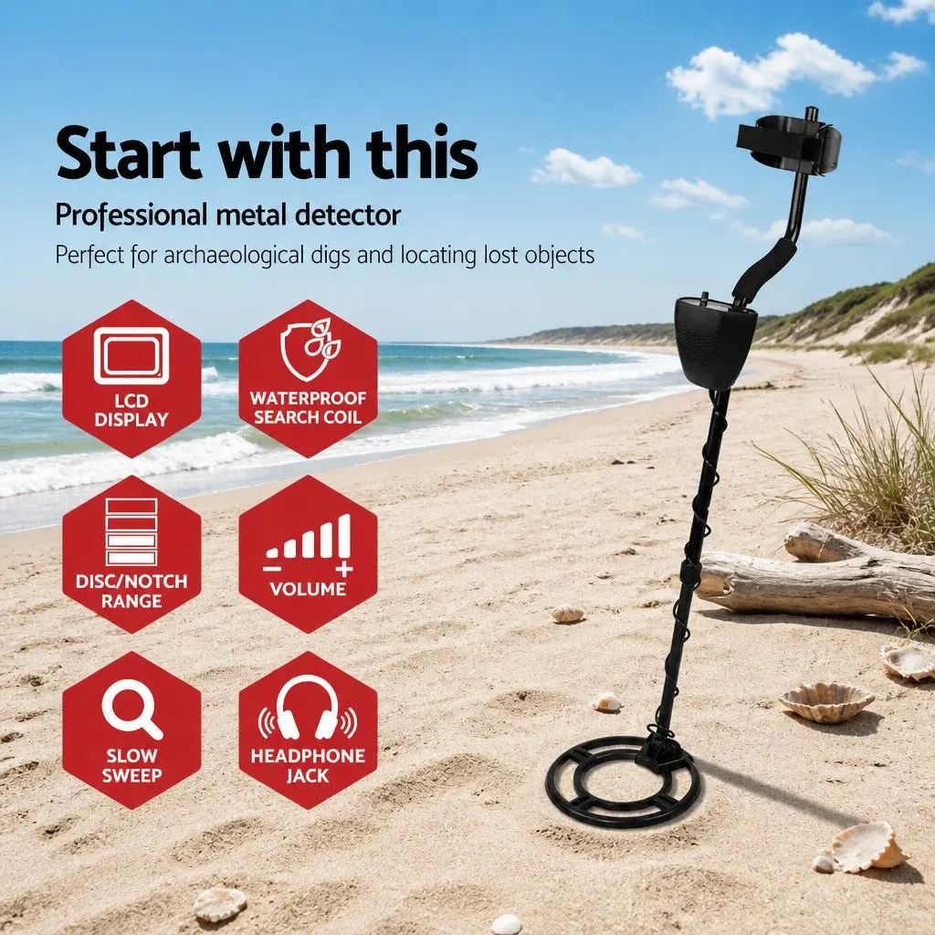 Metal Detector Waterproof LCD Screen 220MM Search Coil