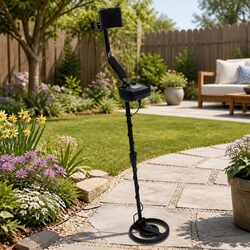 Metal Detector LED Waterproof Search Coil Headphones Beach Gold Digger Treasure