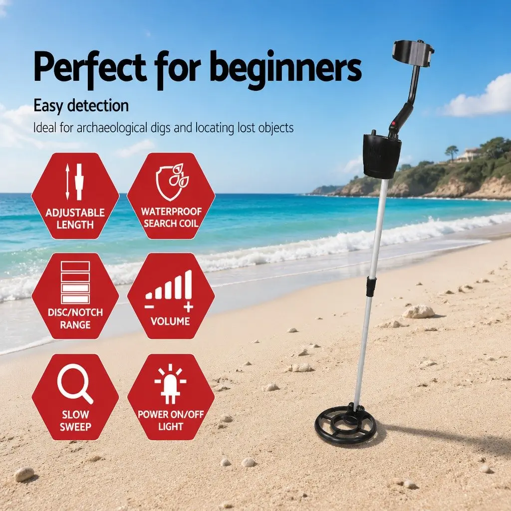 Metal Detector Waterproof Search Coil 180MM Adjustable Length