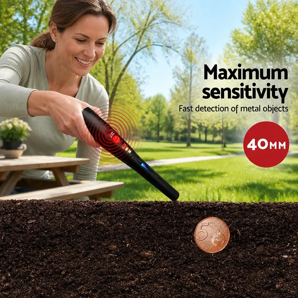 Handheld Pinpointer Metal Detector 40MM Sensitive Waterproof 27cm