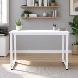 Computer Desk Home Office Study Table White 120CM Workstation Particle Board