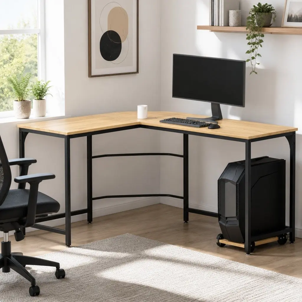 L-Shape Computer Desk for Home Office Needs