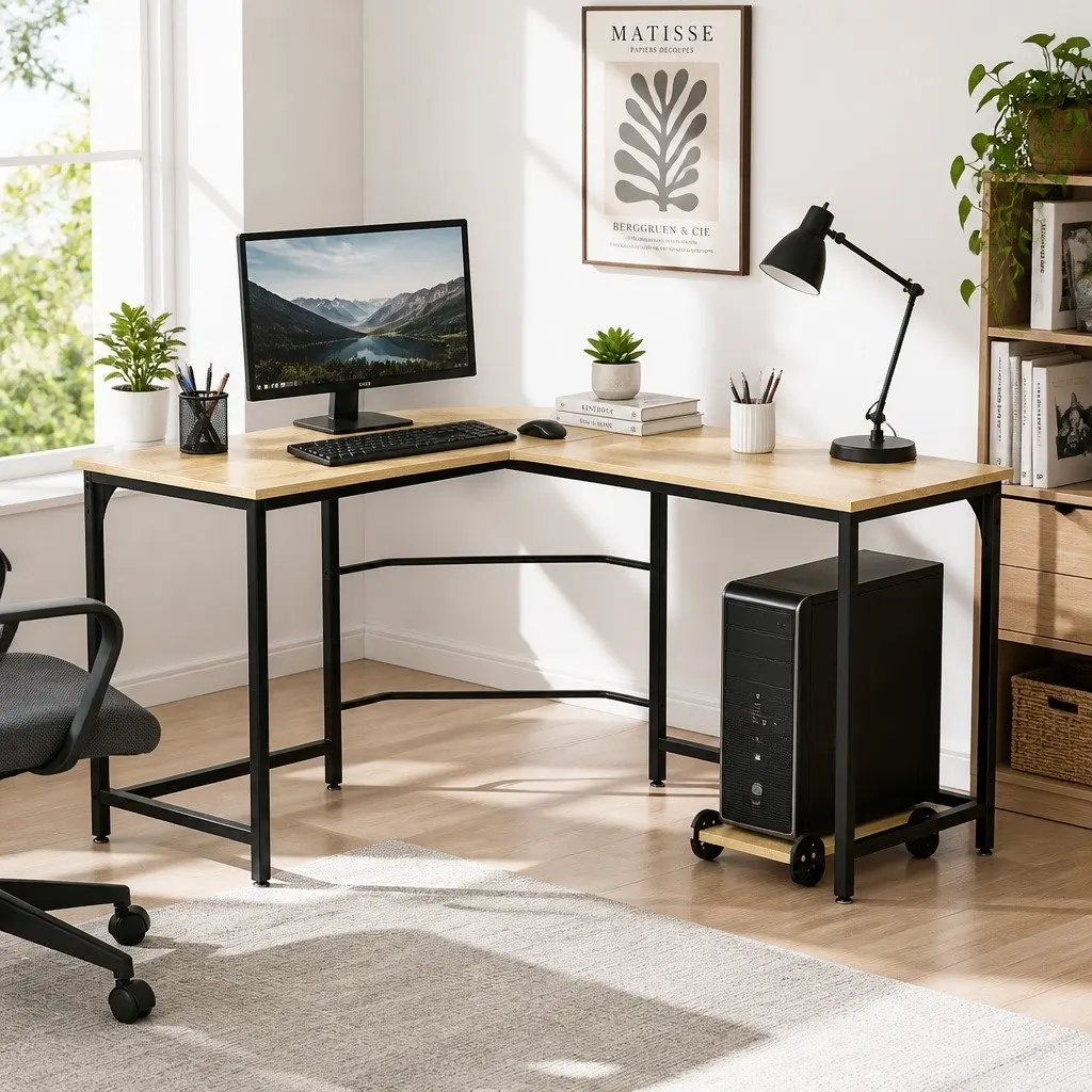 L-Shape Computer Desk for Home Office Needs