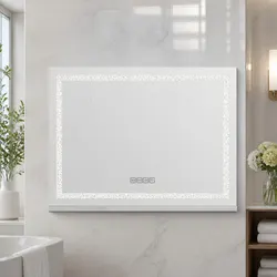 Lighted Makeup Mirror 58x46cm Hollywood Vanity with Bluetooth Speaker USB