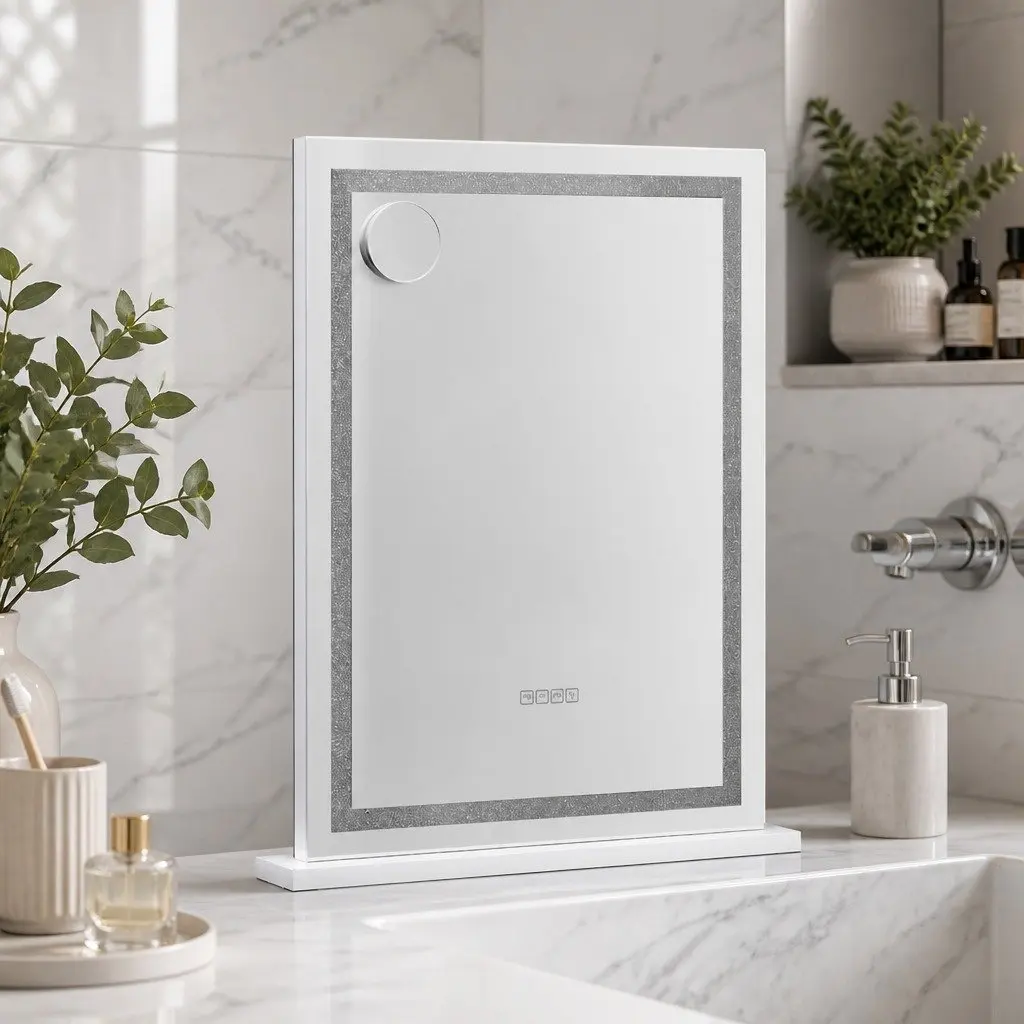 Makeup Mirror LED Light Bluetooth Speaker Touch Control 58x80cm