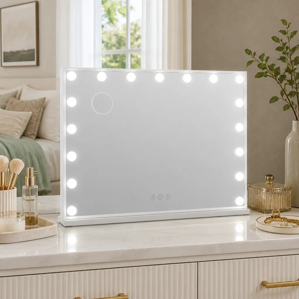 Makeup Mirror LED Light 80x58cm Hollywood Vanity Tabletop Wall Mount