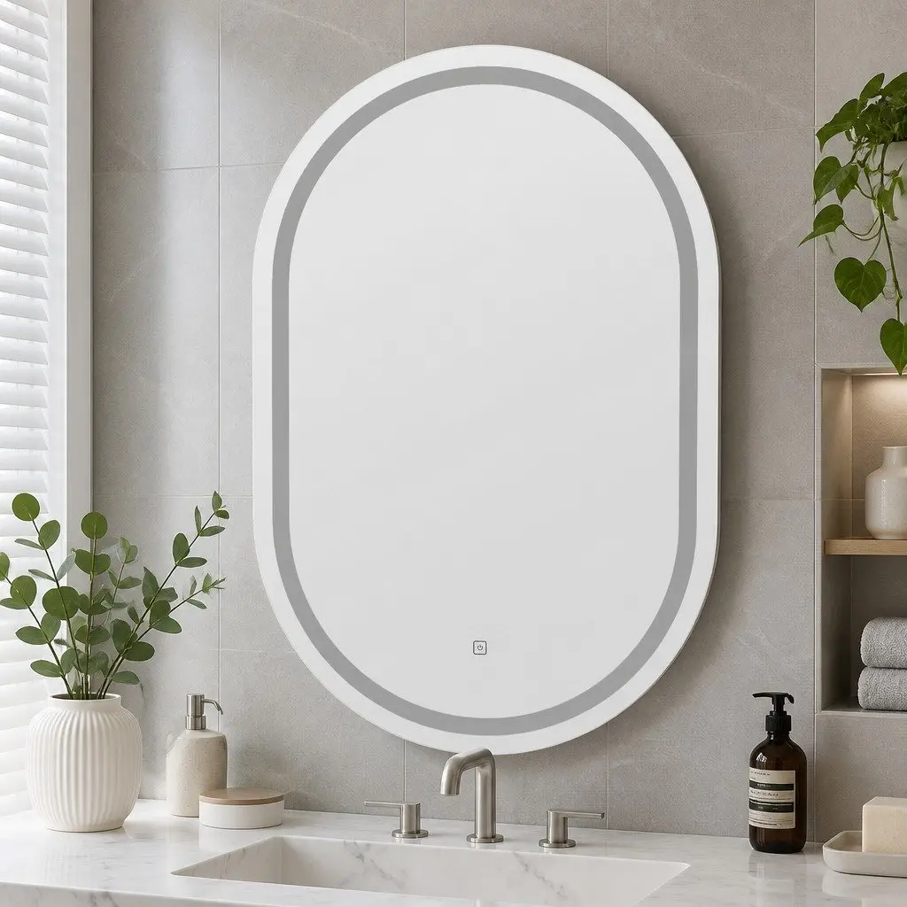 50X75cm Oval LED Wall Mirror