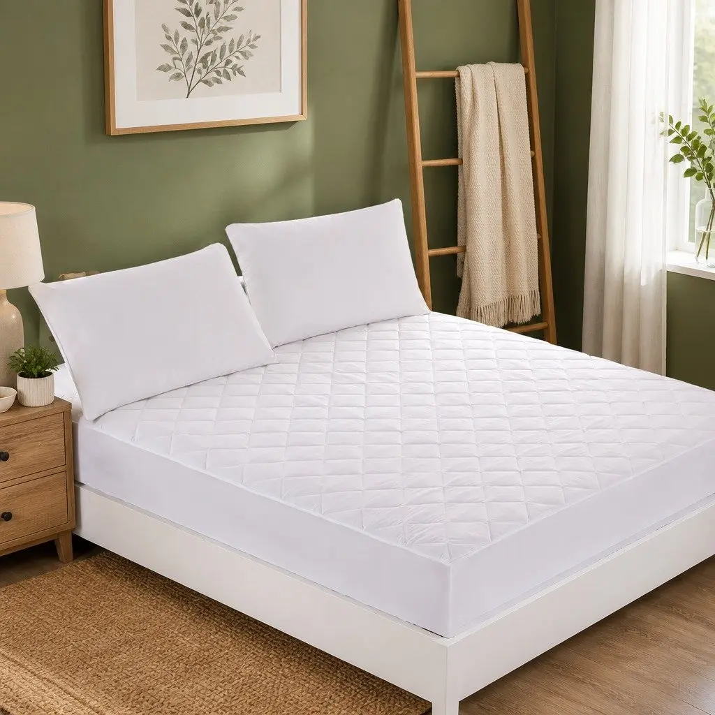 Fitted Waterproof Mattress Protector King Single Microfiber Dust Mite Prevention