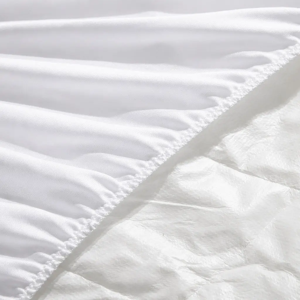 Single Mattress Protector Waterproof Microfibre Fitted Cover Hypoallergenic 188cm x 91cm