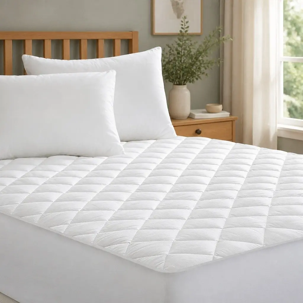 Single Mattress Protector Waterproof Microfibre Fitted Cover Hypoallergenic 188cm x 91cm