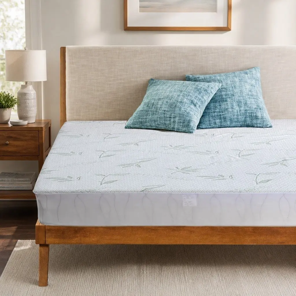 King Single Fitted Mattress Protector Waterproof Breathable Dust Mite Allergen 35cm or 40cm Depth