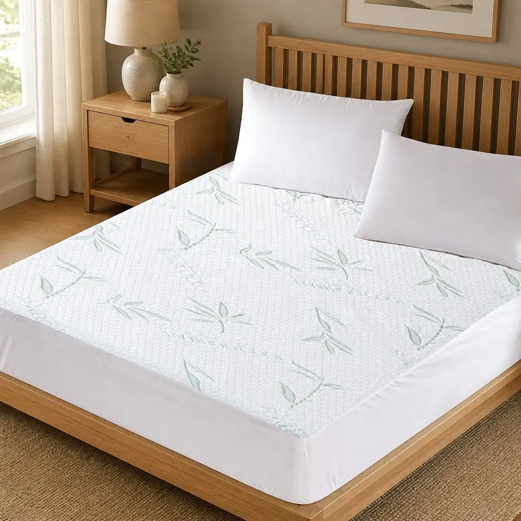 Super King Fitted Mattress Protector Waterproof Breathable Dust Mite Allergen 35cm or 40cm Depth