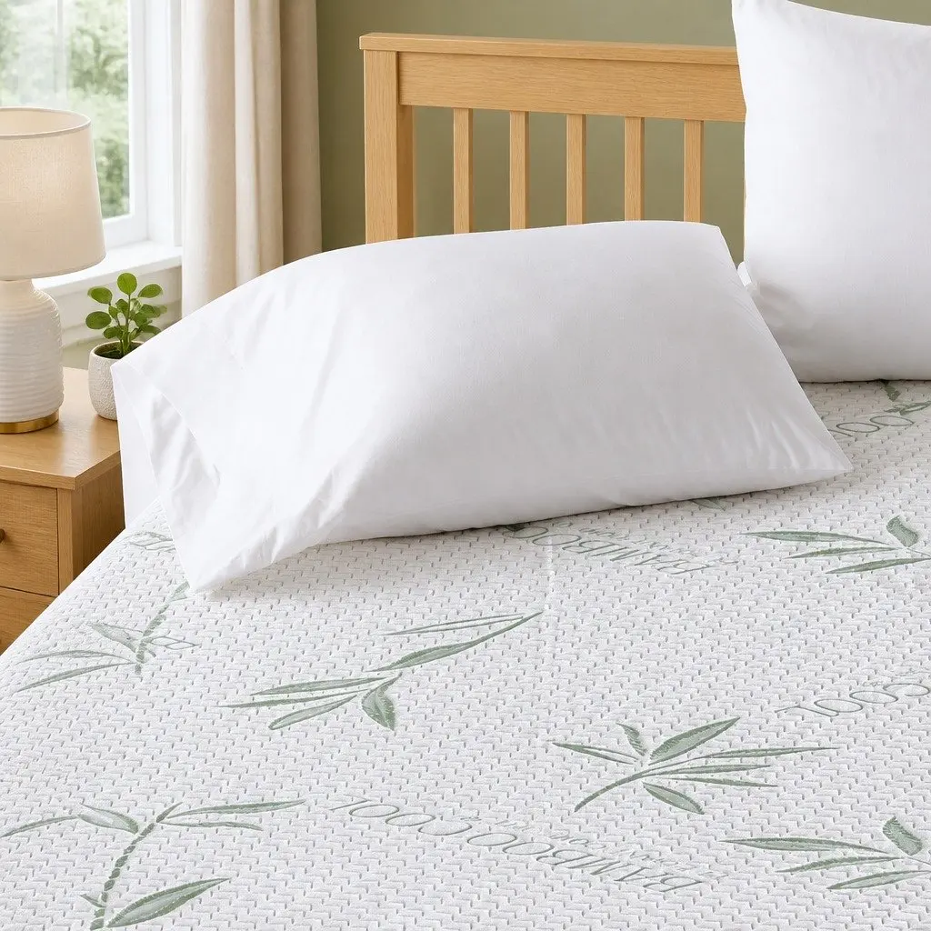 Super King Fitted Mattress Protector Waterproof Breathable Dust Mite Allergen 35cm or 40cm Depth