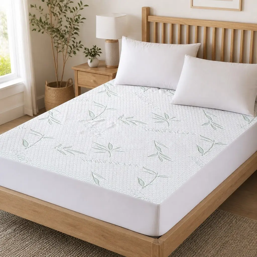 Super King Fitted Mattress Protector Waterproof Breathable Dust Mite Allergen 35cm or 40cm Depth