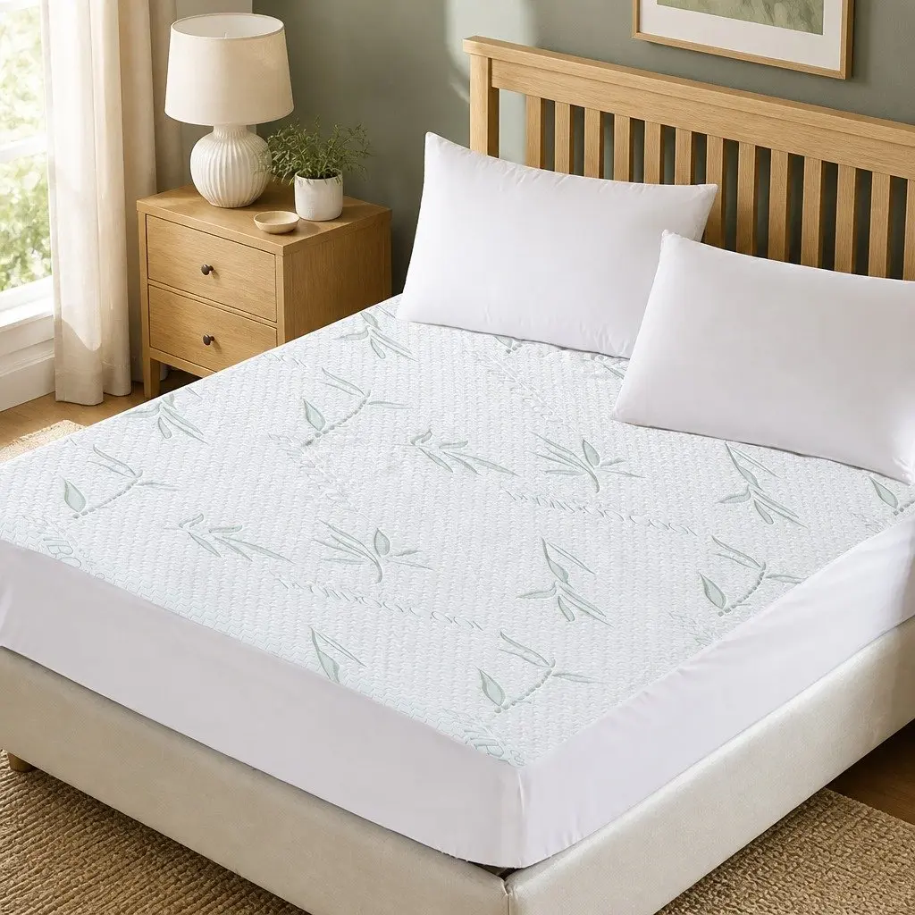 Queen Fitted Mattress Protector Waterproof Dust Mite Allergen Prevention 35cm or 40cm Depth