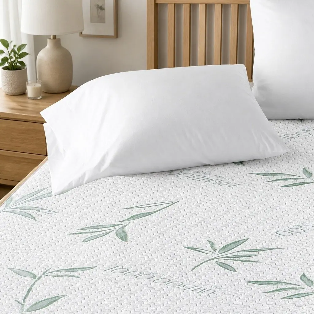 Queen Fitted Mattress Protector Waterproof Dust Mite Allergen Prevention 35cm or 40cm Depth