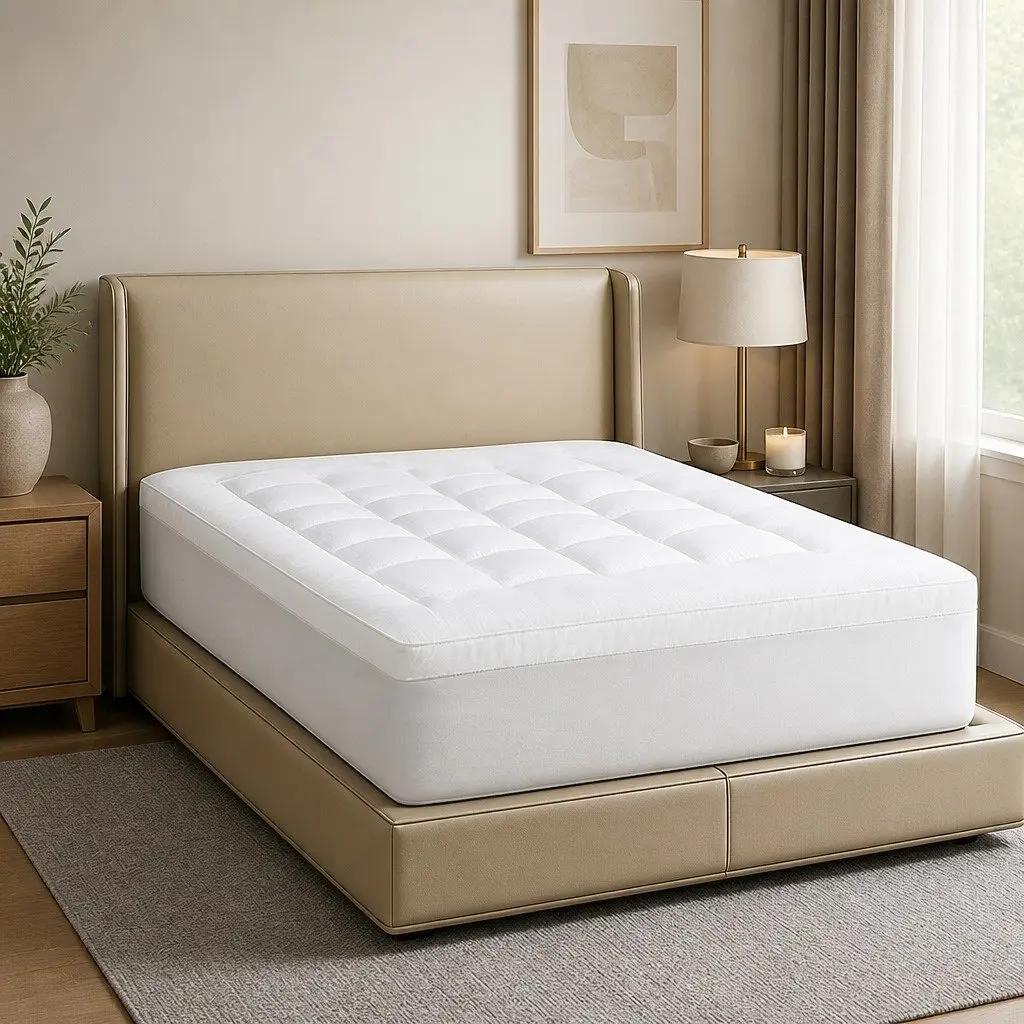 Single Mattress Topper Pillowtop 5cm Extra Thick Fitted Skirt