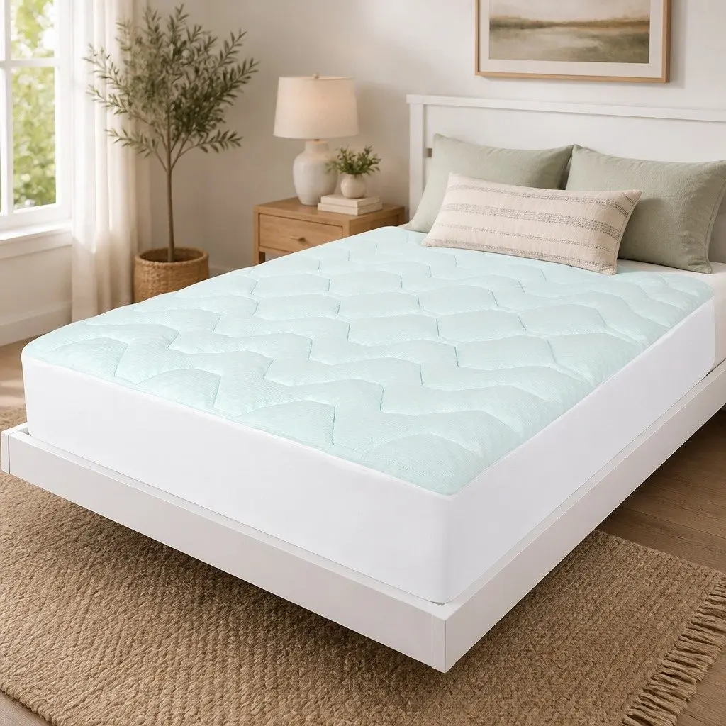 Double Mattress Topper Memory Foam 3cm Thick Cooling Bamboo Cover