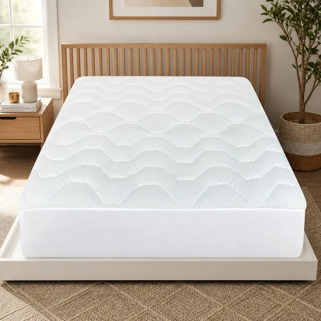 Double Mattress Topper Memory Foam 3cm Thick Cooling Bamboo Cover