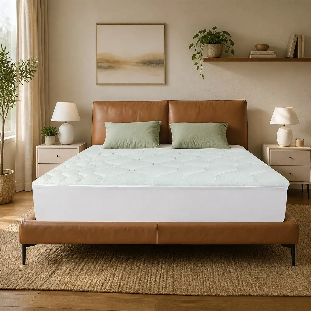 Double Mattress Topper Memory Foam 3cm Thick Cooling Bamboo Cover