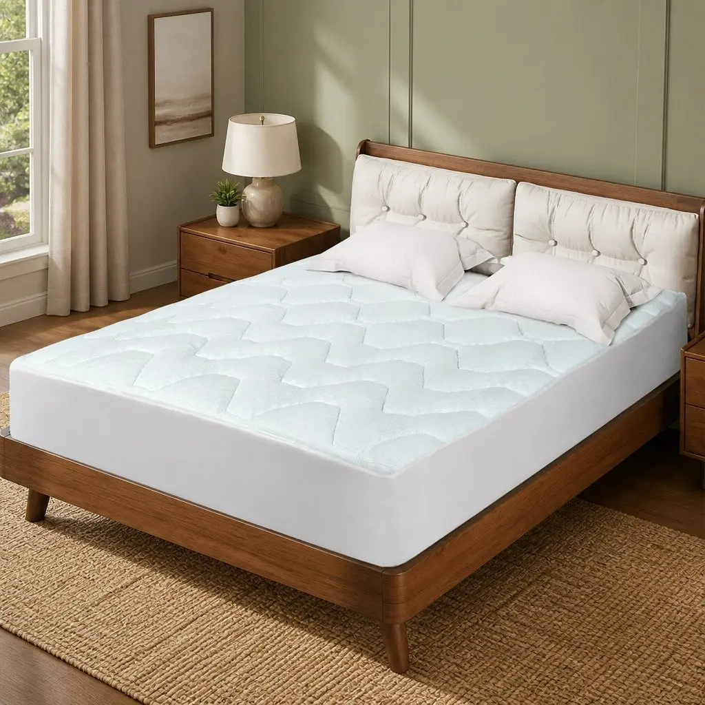 Double Mattress Topper Memory Foam 3cm Thick Cooling Bamboo Cover