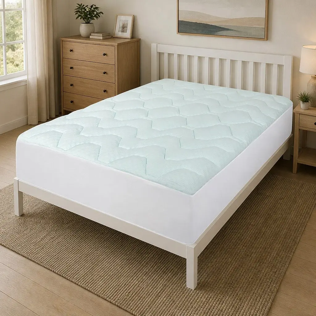 Double Mattress Topper Memory Foam 3cm Thick Cooling Bamboo Cover