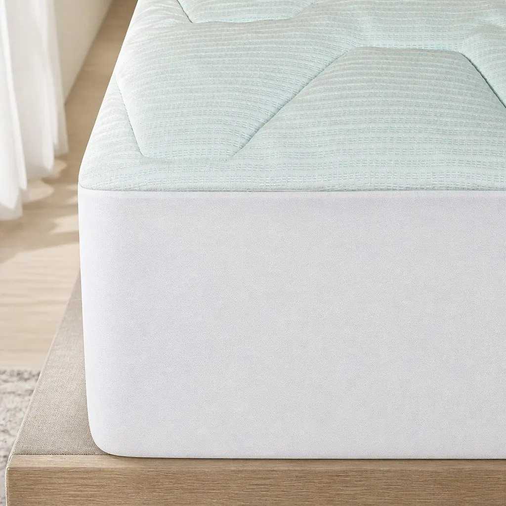 Single Mattress Topper Memory Foam Bamboo Fibre Cover Deep Pocket Skirt 91cm x 190cm