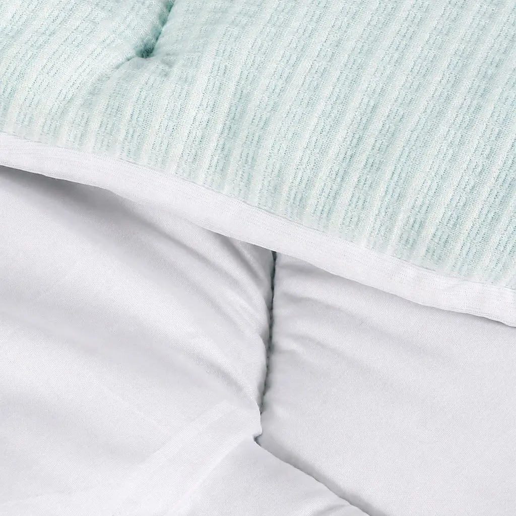 Single Mattress Topper Memory Foam Bamboo Fibre Cover Deep Pocket Skirt 91cm x 190cm