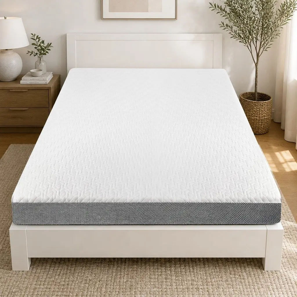 Queen Mattress Topper Memory Foam Dual Layer 8cm