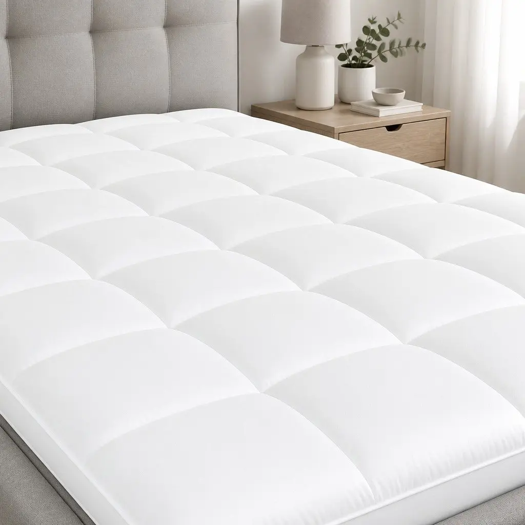 Gel Memory Foam Mattress Topper 8cm Double Size Cooling Pressure Relief